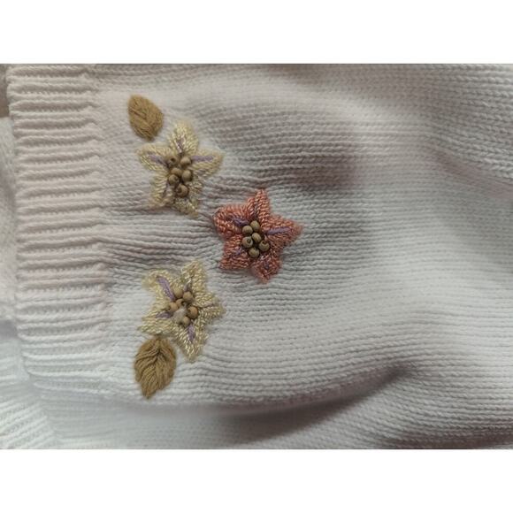 Pretty Vintage women's short sleeve knit sweater w/flowers by Alfred Dunner, 2X - Picture 9 of 9